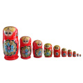 poupées traditionnelles de matryoshka, jouets de matryoshka, matryoshka fait main